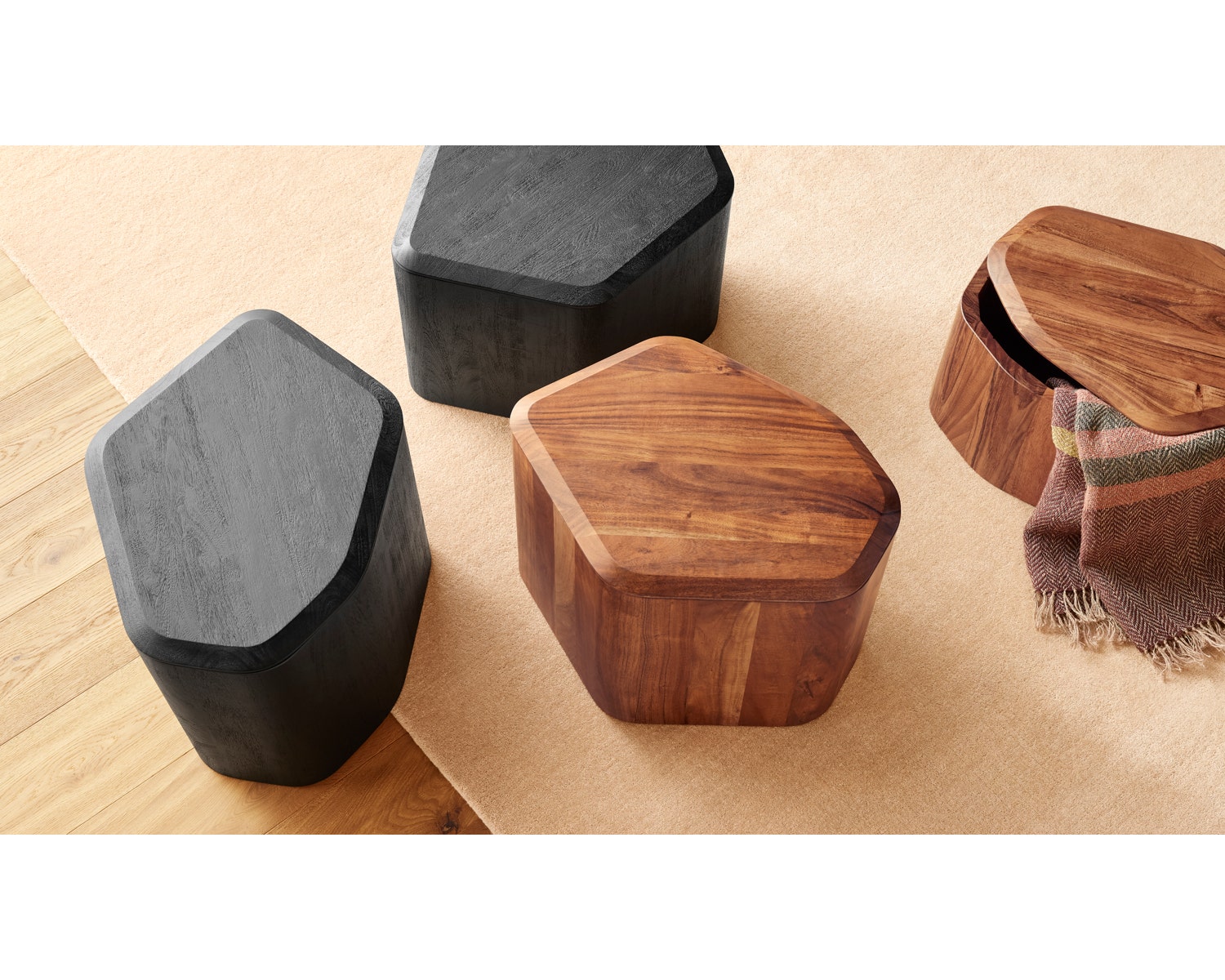 Hoard Medium Side table w/ Storage