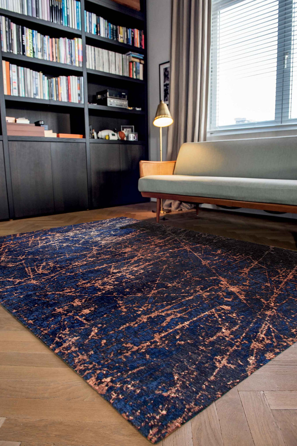 Madmen Stellar 9217 Blue Star Rug by Louis De Poortere Design Distillery