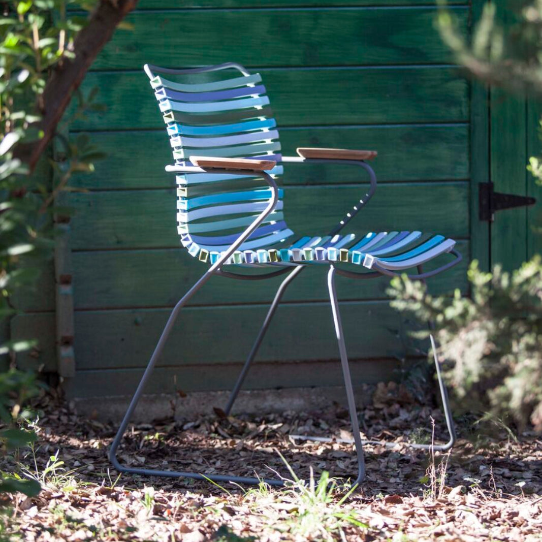 CLICK Outdoor Chair w/ Bamboo Armrests