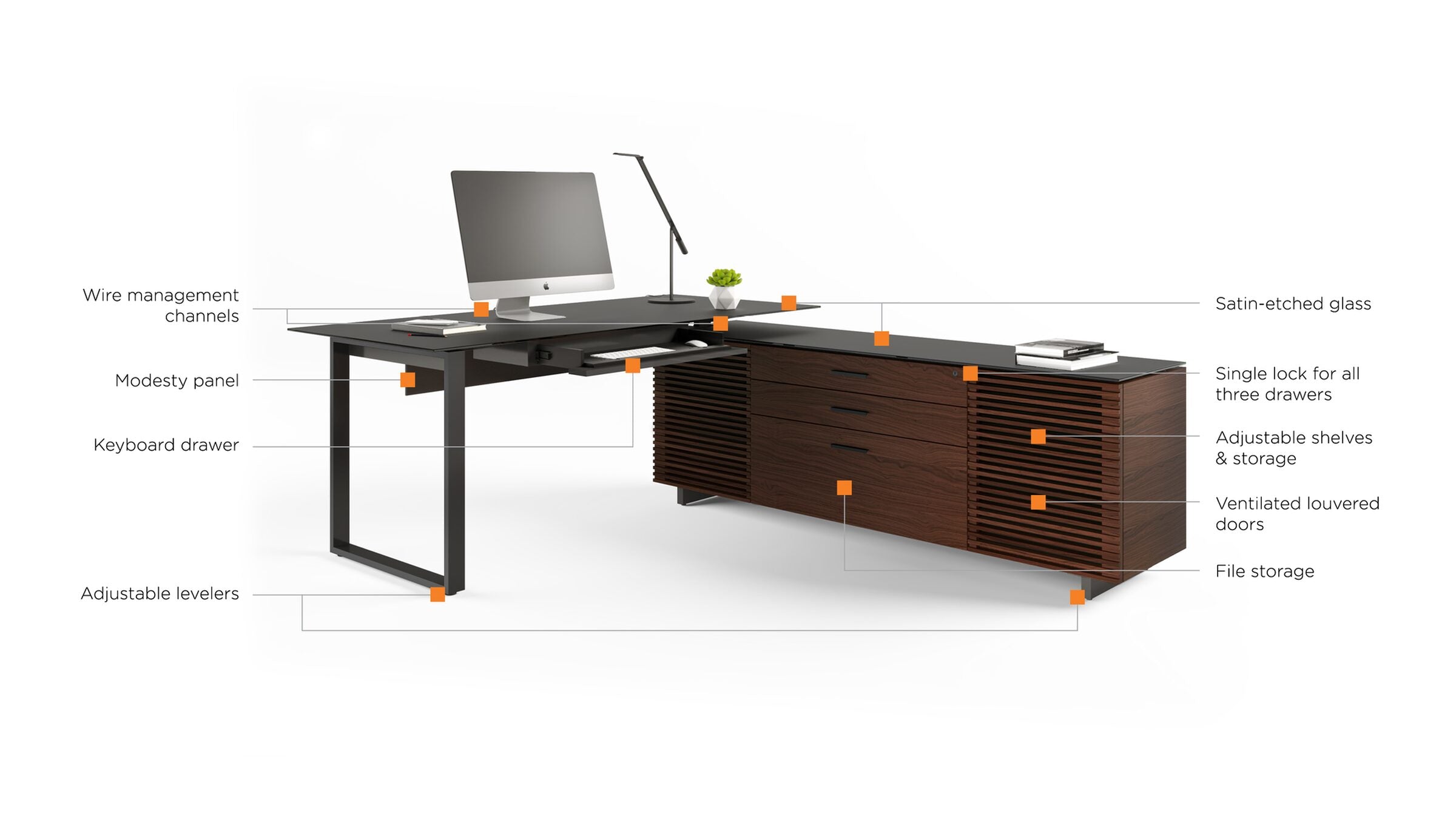BDI Corridor 6531 L-Desk
