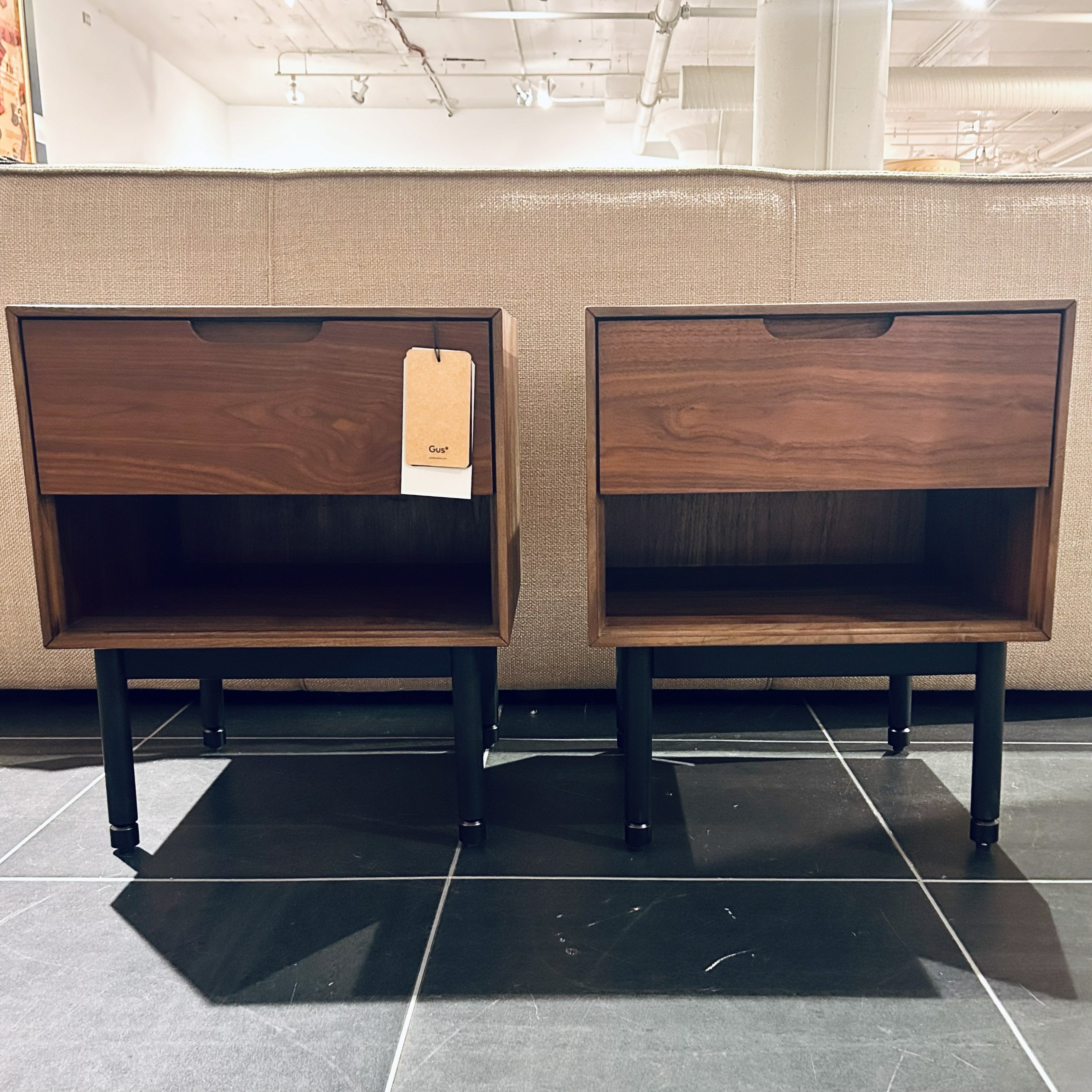 Munro End Table Pair |Gus* Modern | Floor Model