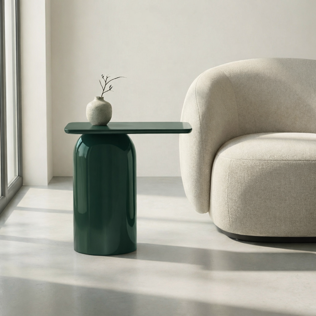 Alessia Enamel End Table