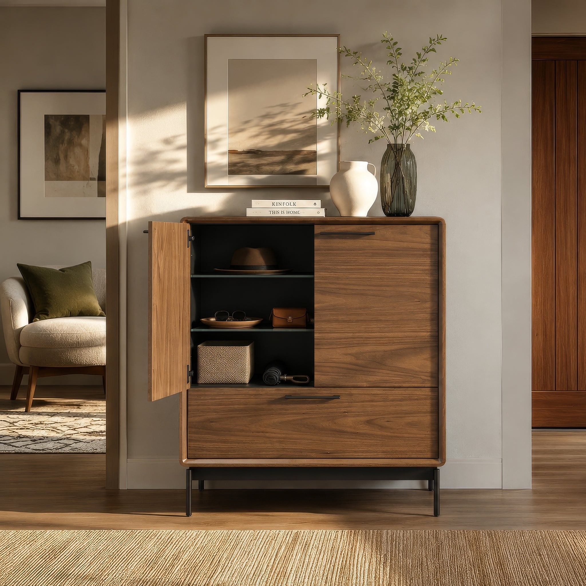 LINQ Media+Storage™ 7585 Entry Cabinet - Design Distillery