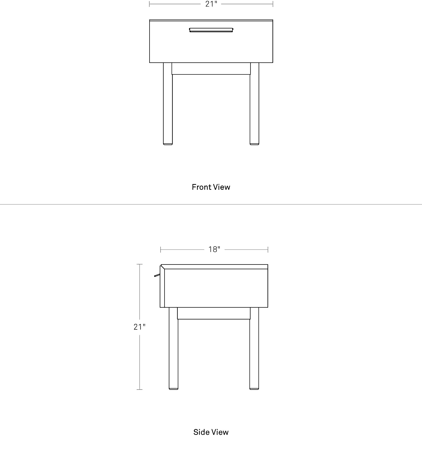 Shale Nightstand - Floor Model
