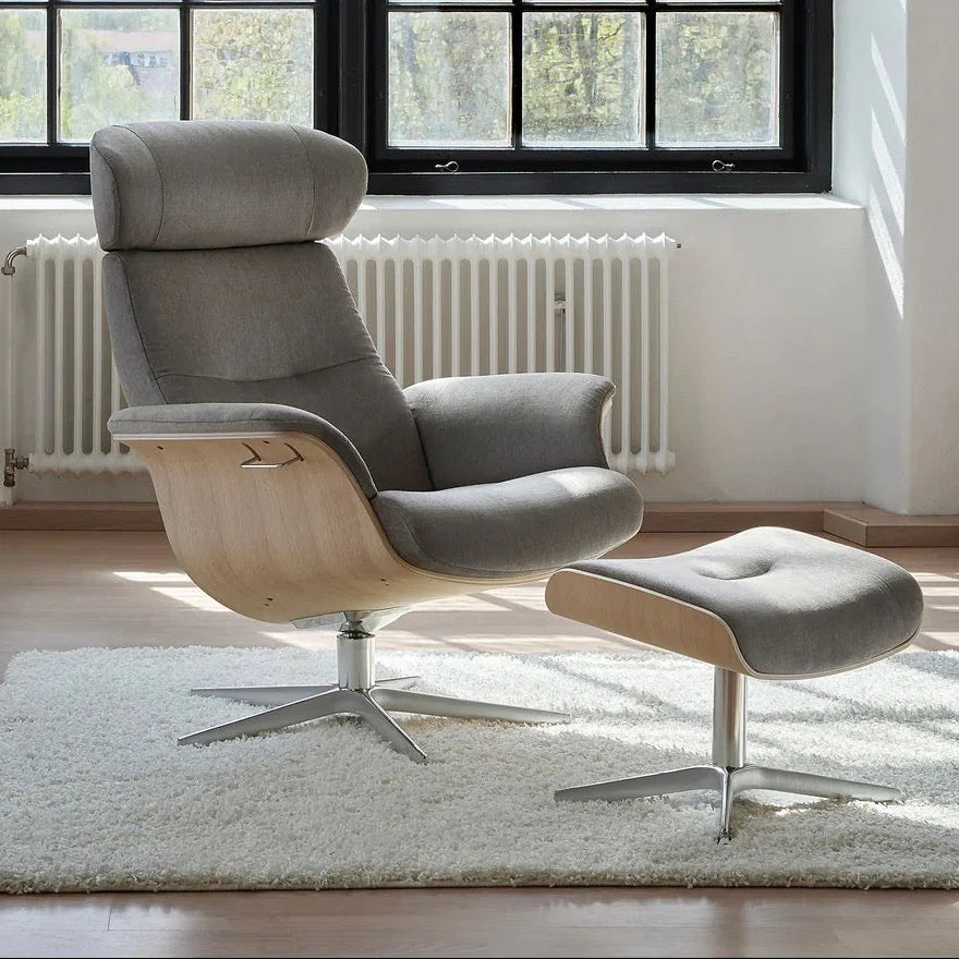 Timeout Swivel Recliner & Footstool