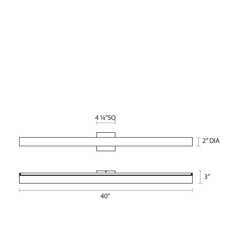 Sonneman Tubo Slim LED 40in Bath Bar - Floor Model