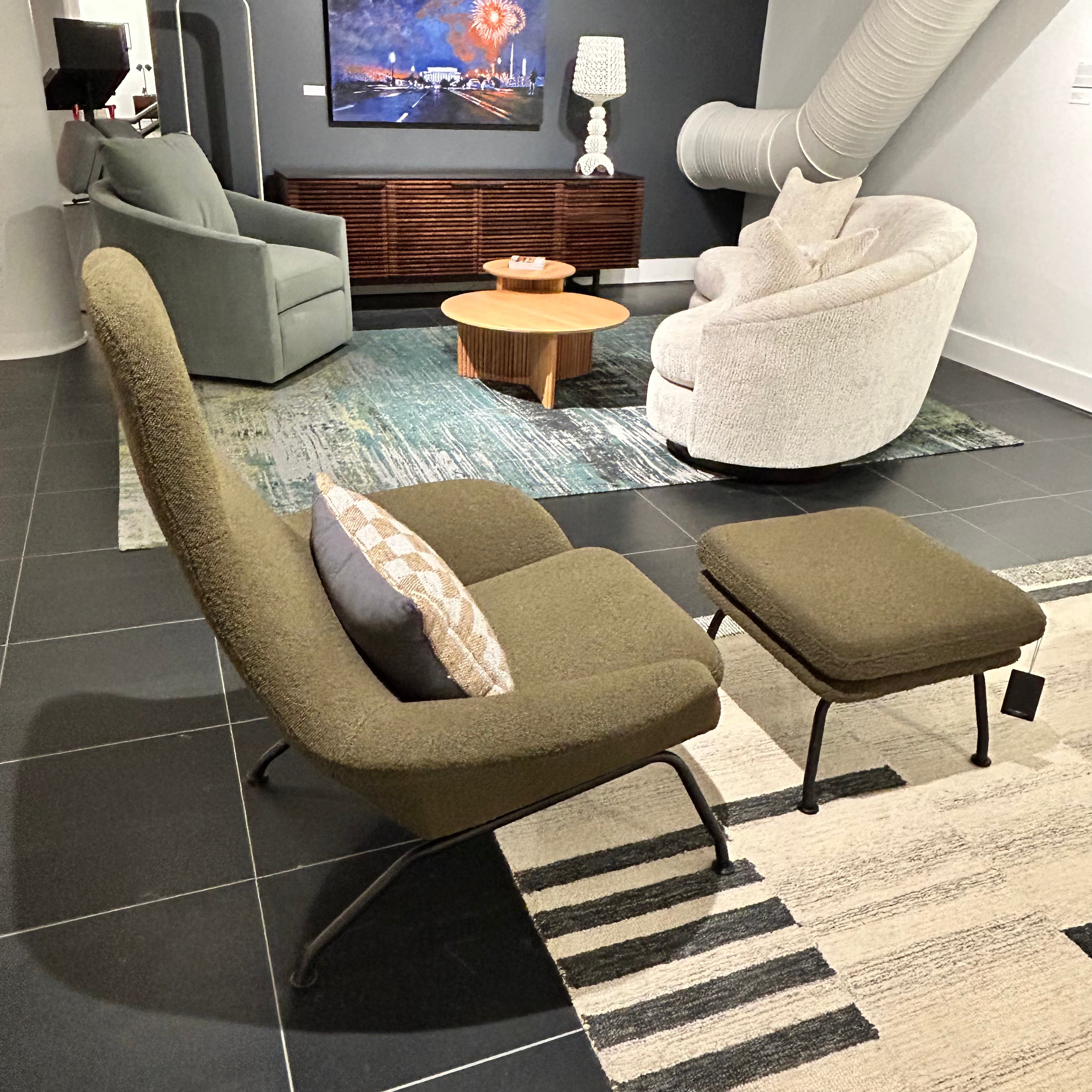 Tallin Chair & Ottoman - Floor Model Sale
