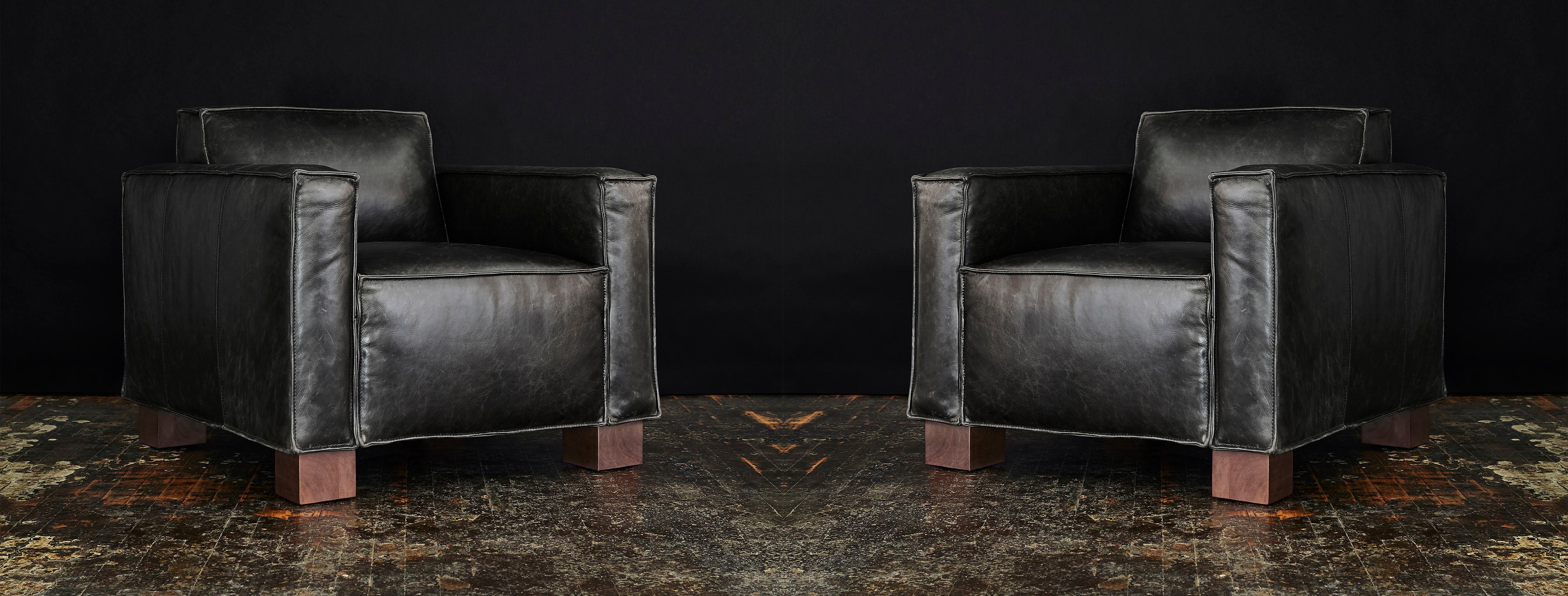 Gus* Modern Cabot Leather Lounge Chair - Design Distillery