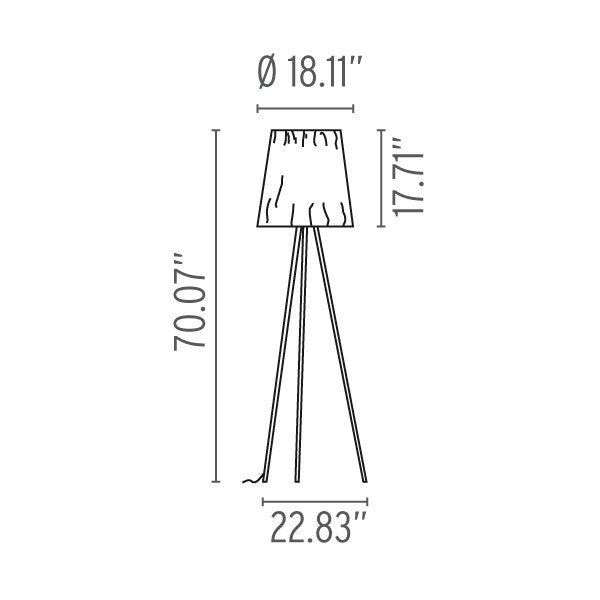 Rosy Angelis Modern Floor Lamp - Design Distillery
