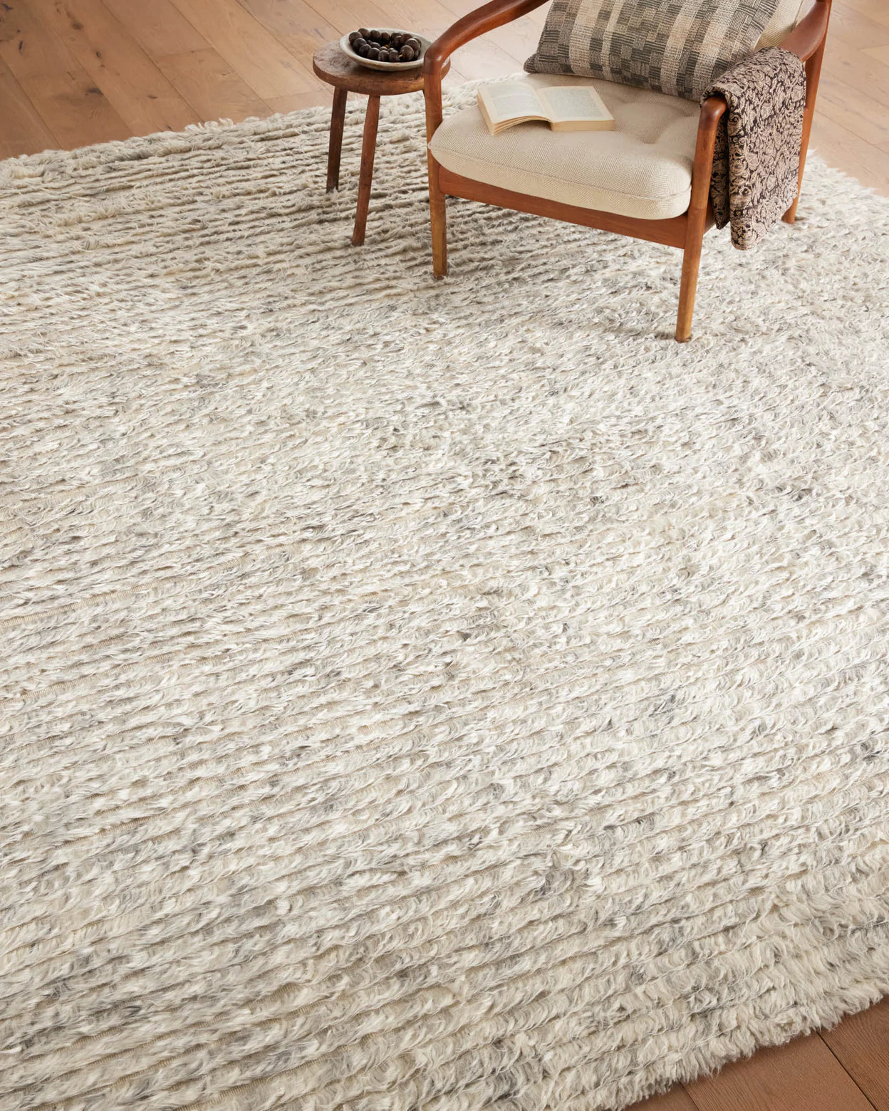 WOO-01 AL Silver Area Rug