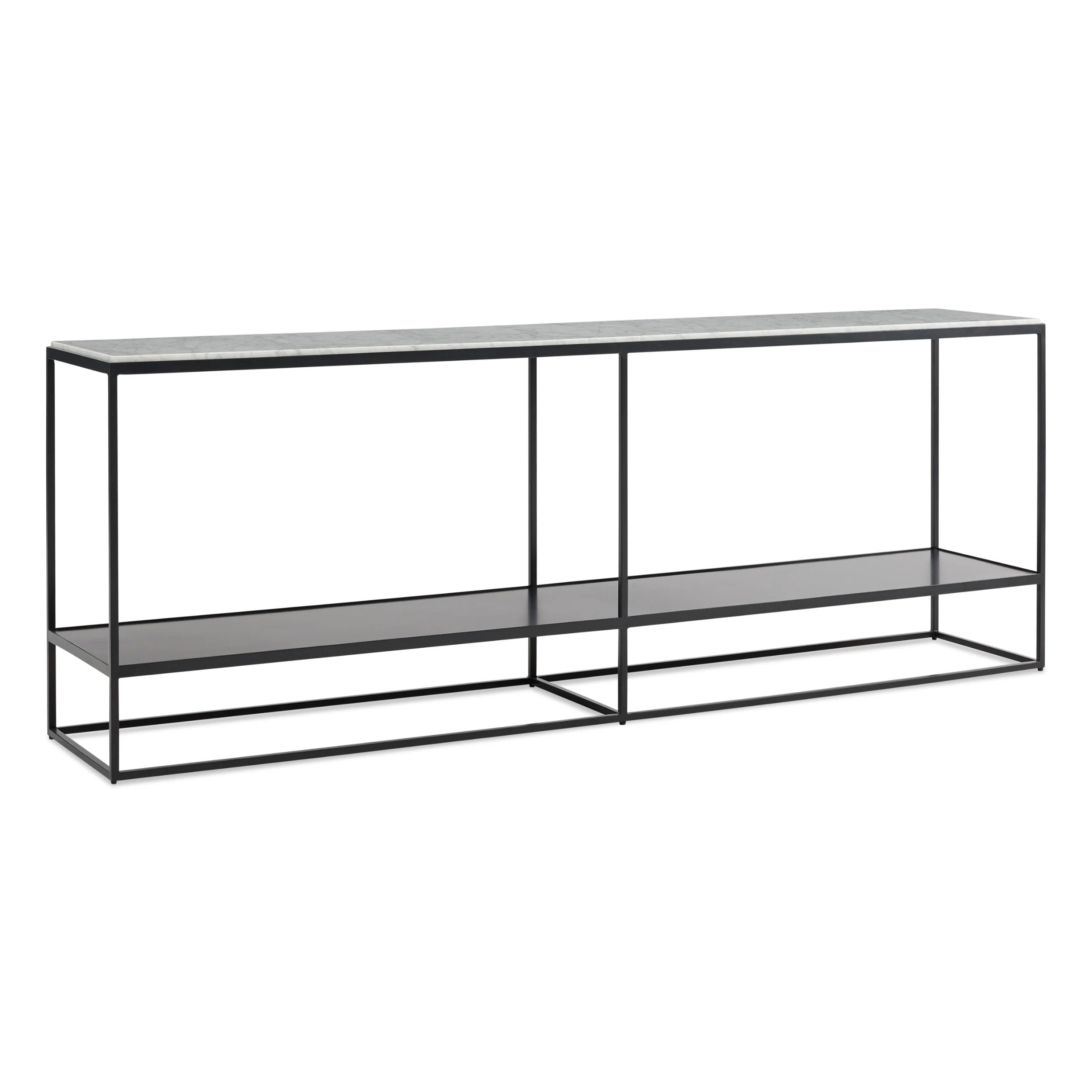 Construct Marble Top Console Table - Design Distillery
