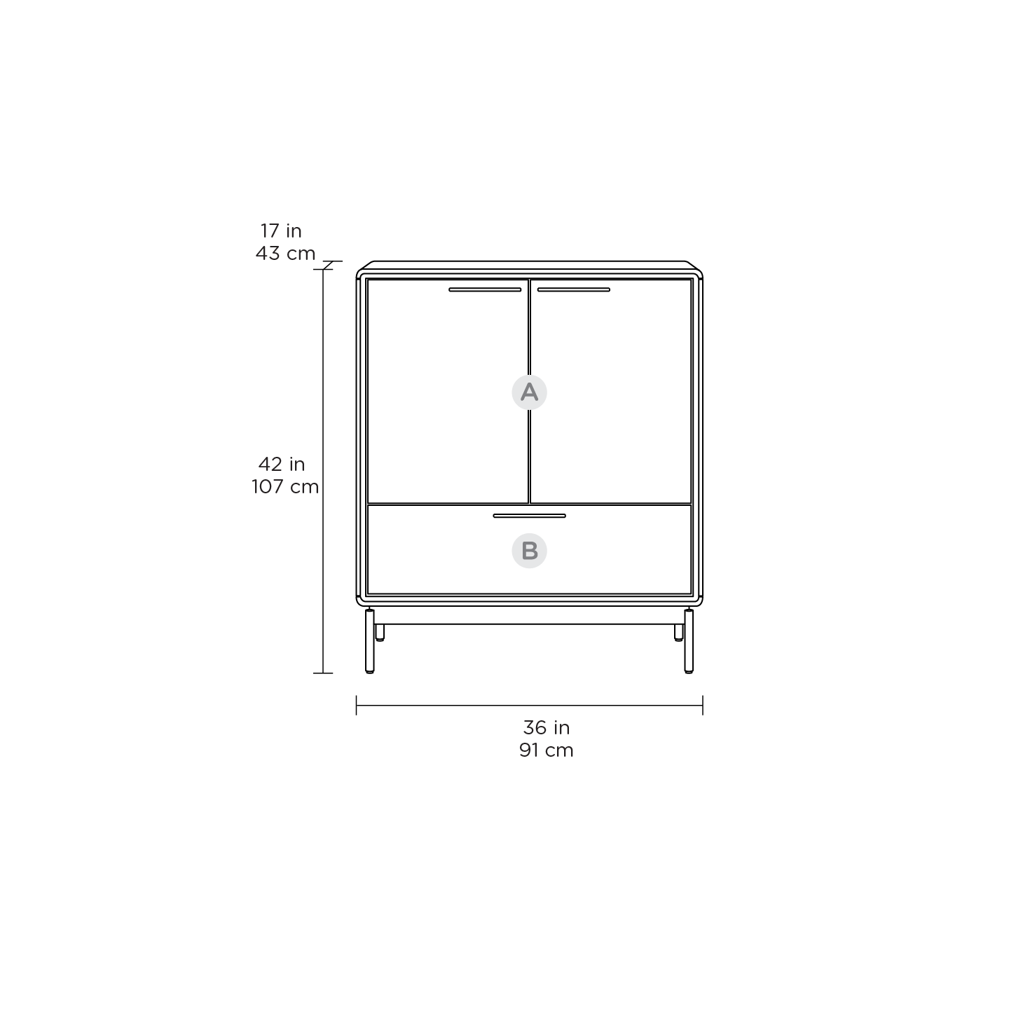 LINQ Media+Storage™ 7585 Entry Cabinet