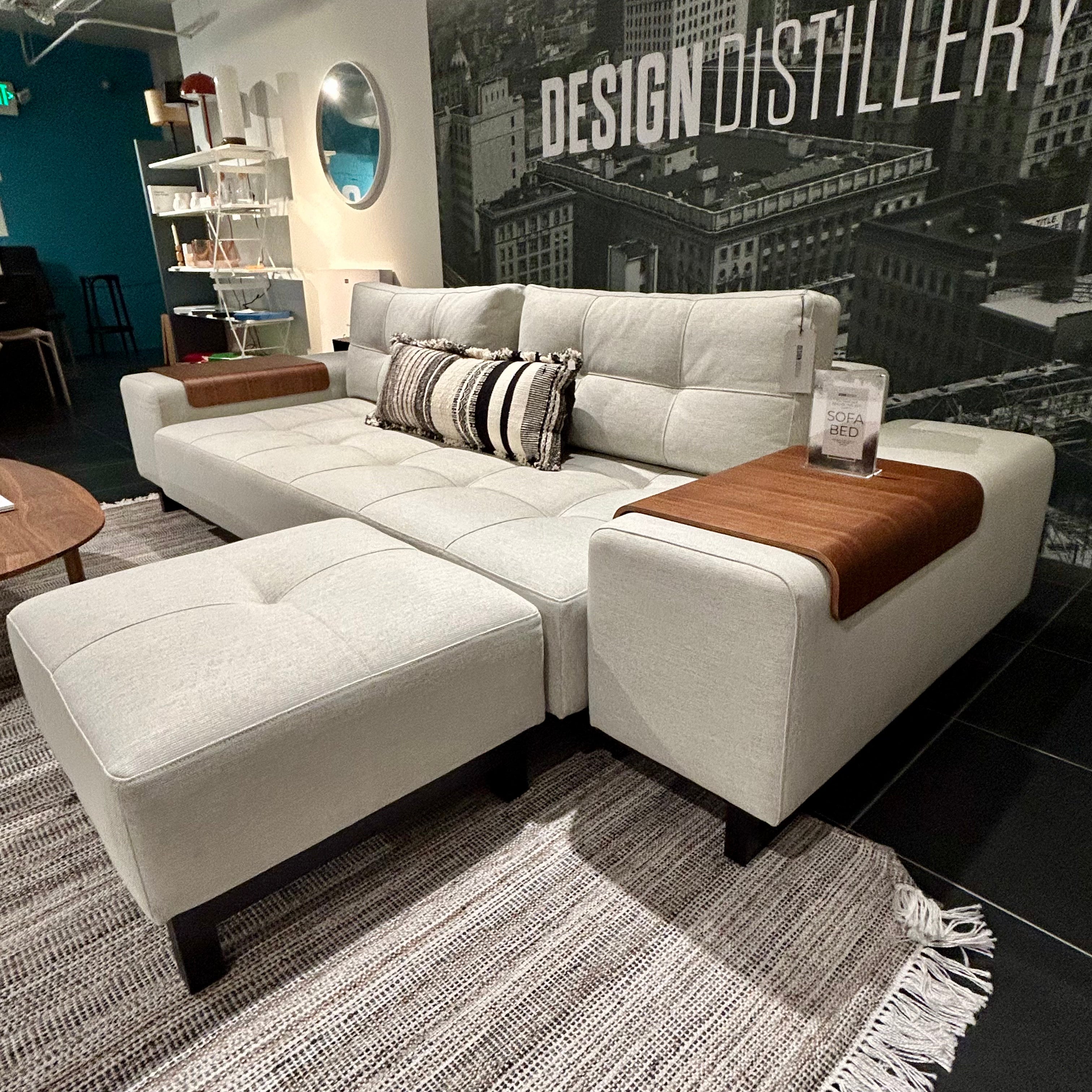 Grand D.E.L. Queen Sofa Bed & Ottoman Set - Floor Model