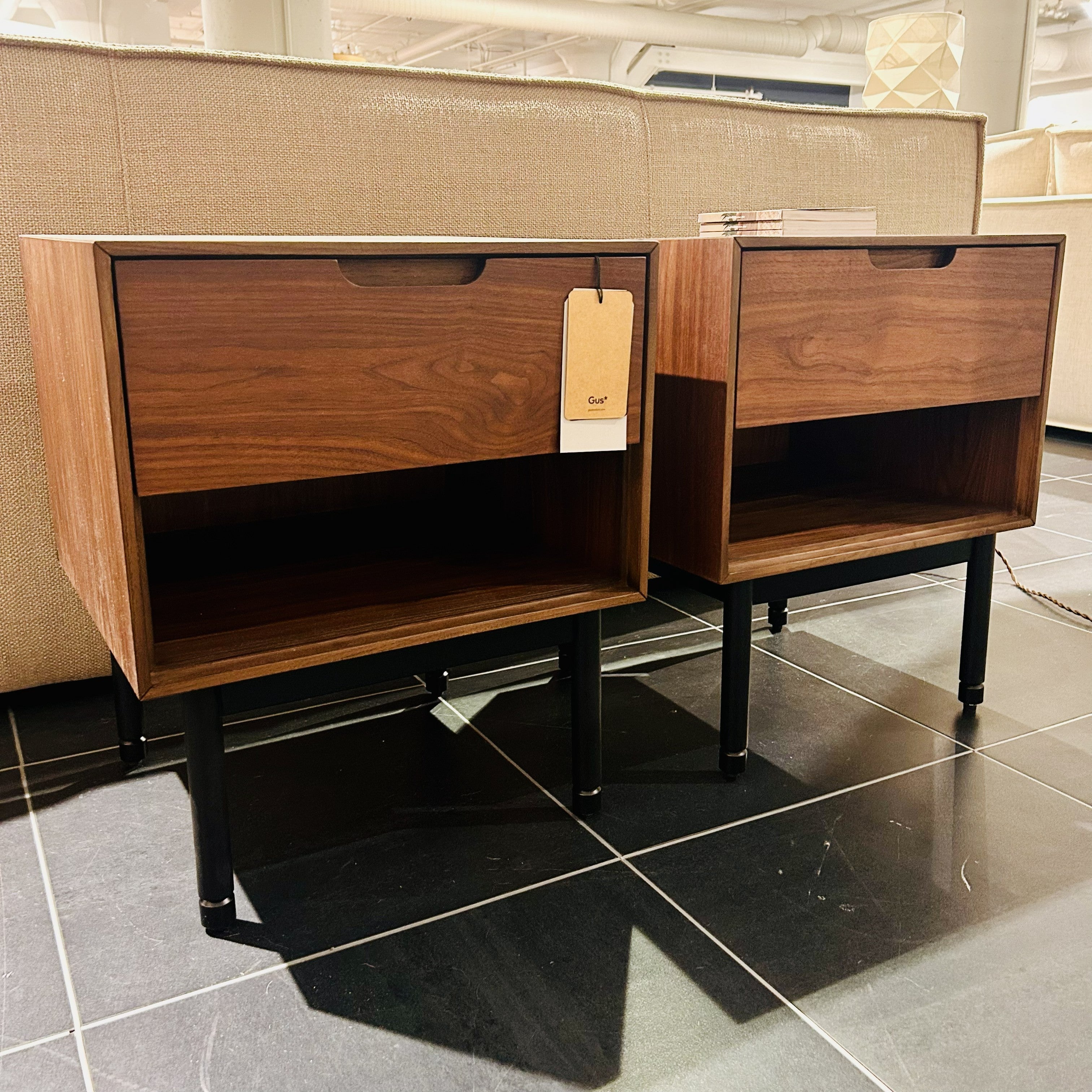 Munro End Table Pair |Gus* Modern | Floor Model