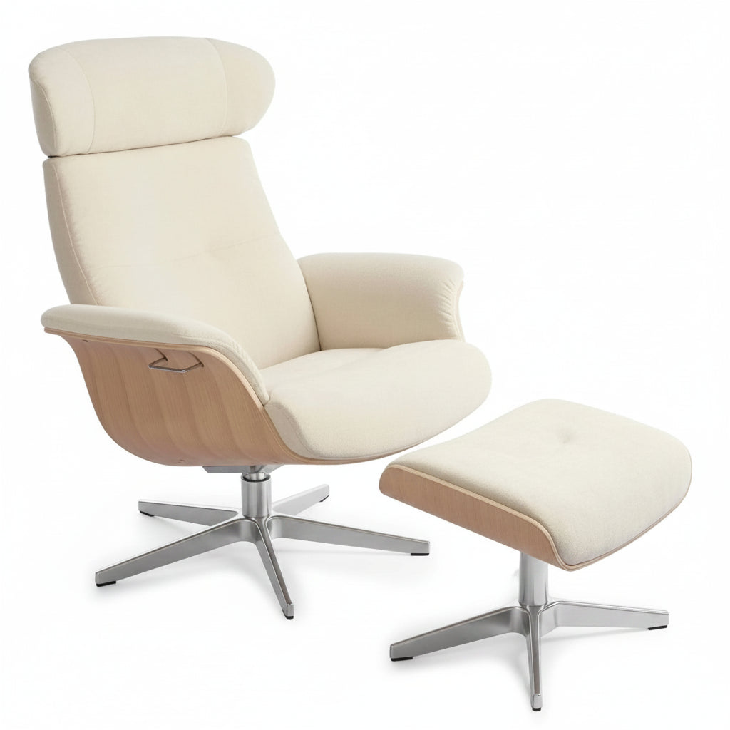 Timeout Swivel Recliner & Footstool