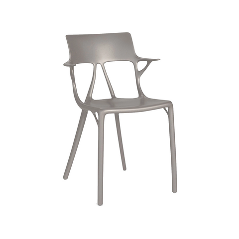 Kartell A.I. 100% Recycled Chair in Gray