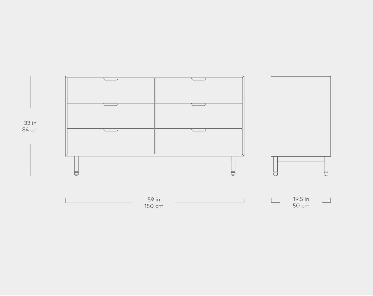 Munro Six Drawer Dresser | Gus* Modern | Floor Model