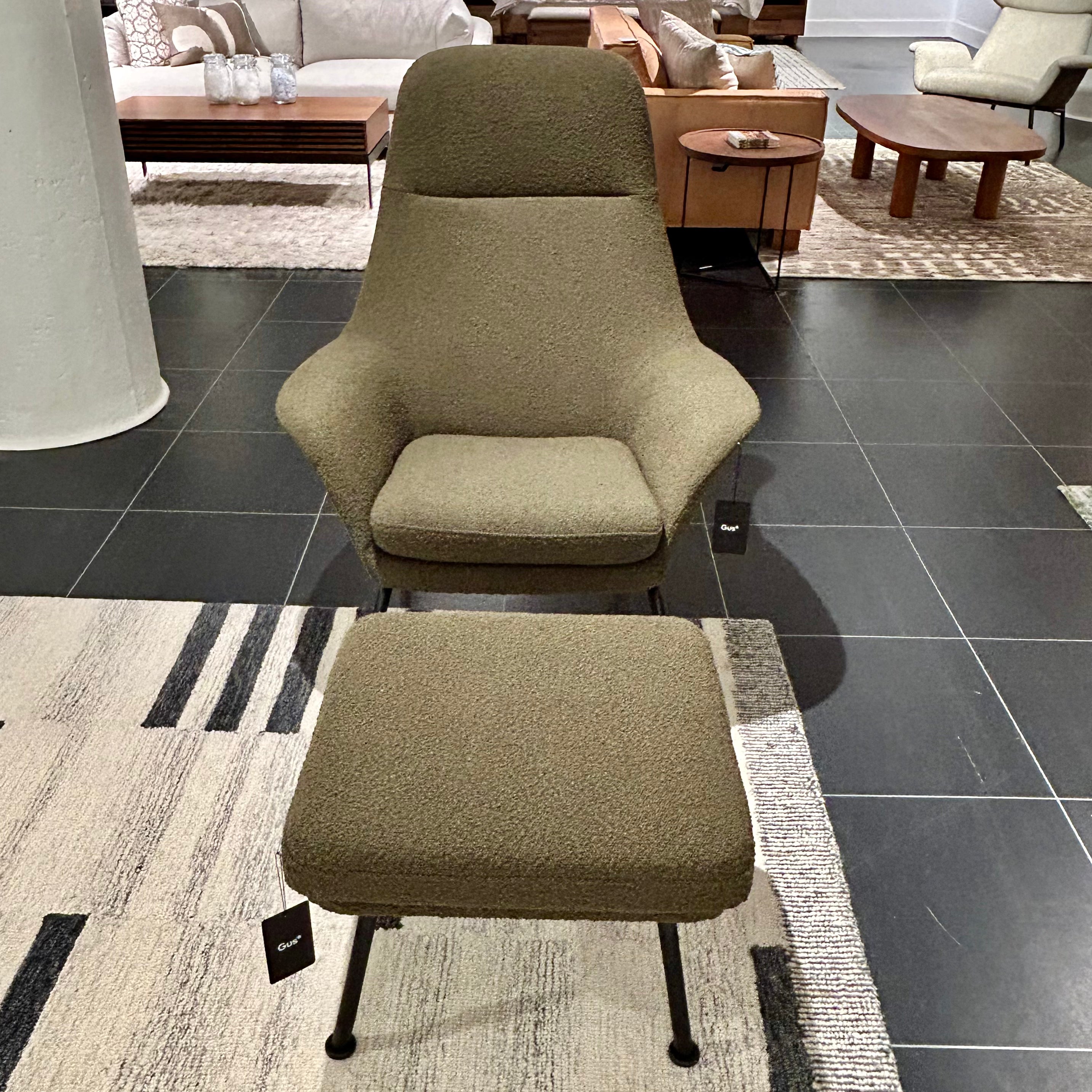 Tallin Chair & Ottoman - Floor Model Sale