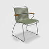 Click Outdoor Chair w/ Bamboo Armrests