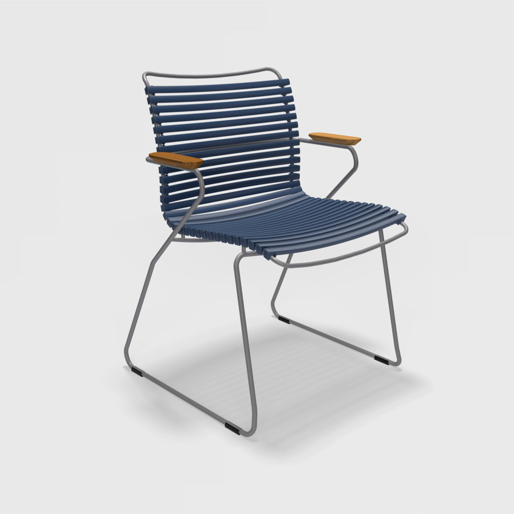 Click Outdoor Chair w/ Bamboo Armrests