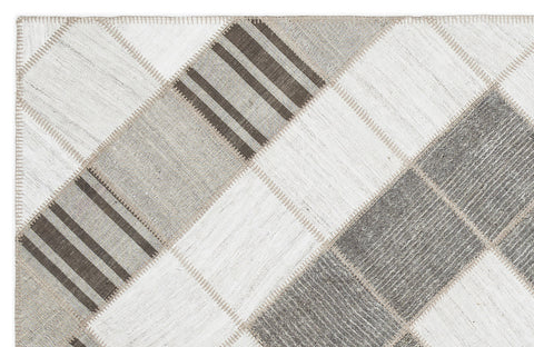 Striped Kilim Patchwork Rug - Design Distillery