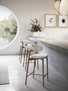 Oleandro Upholstered Padded-Seat Stool