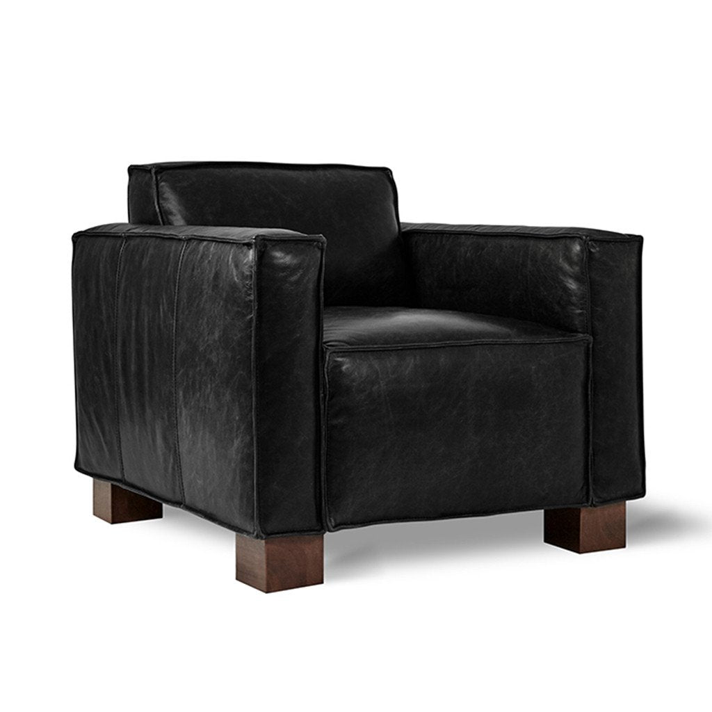 Gus* Modern Cabot Leather Lounge Chair - Design Distillery