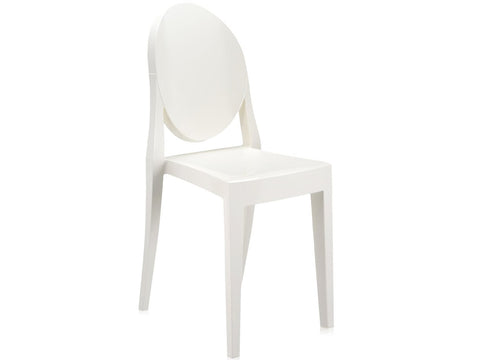 Victoria Ghost Chair in Glossy White