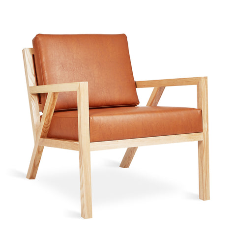 Gus Modern Gus* Modern Truss Chair Accent Vegan Leather Appleskin