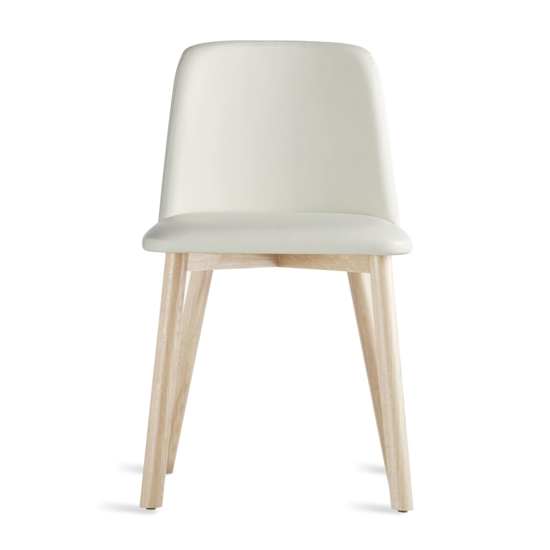 Chip White Leather Chair