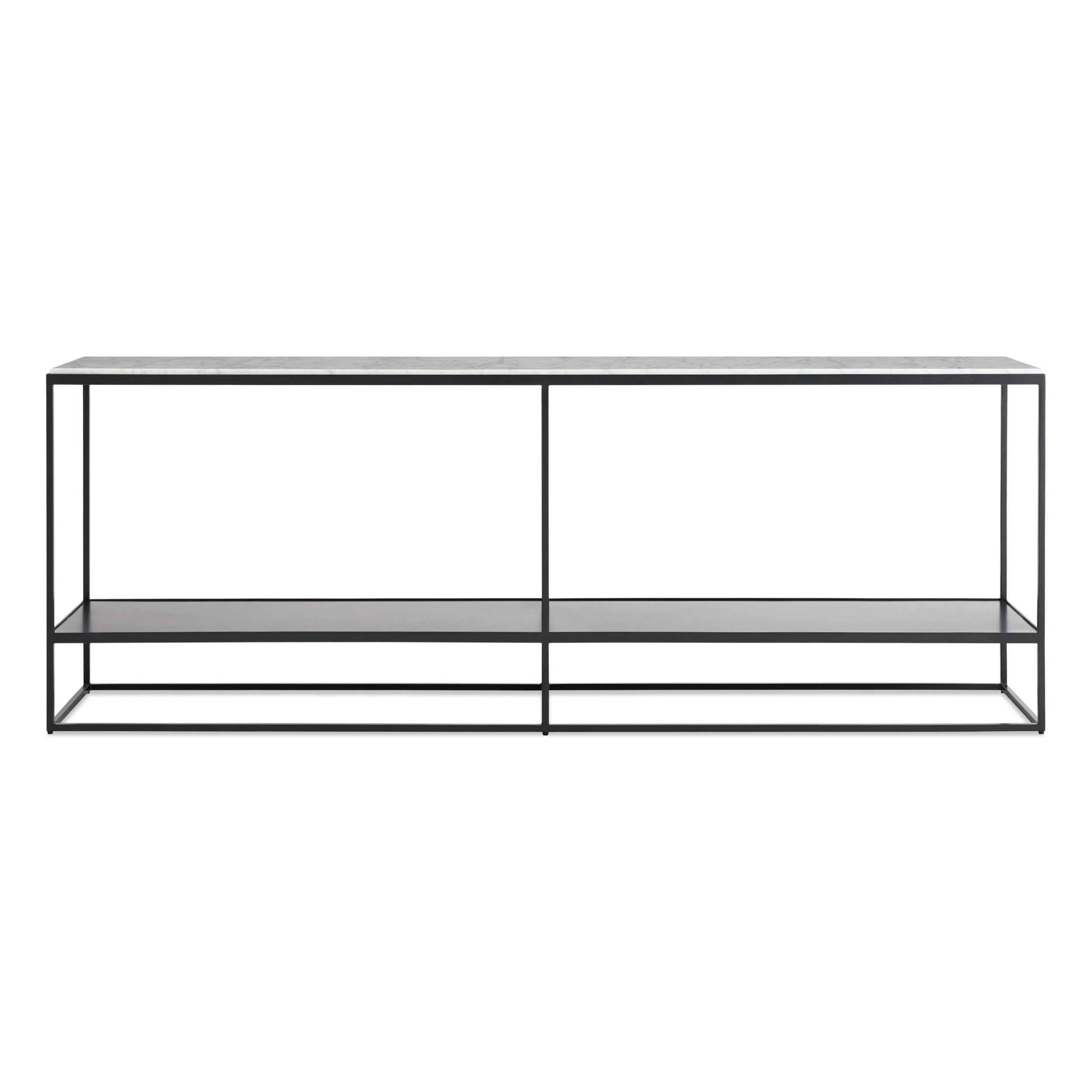 Construct Marble Top Console Table - Design Distillery