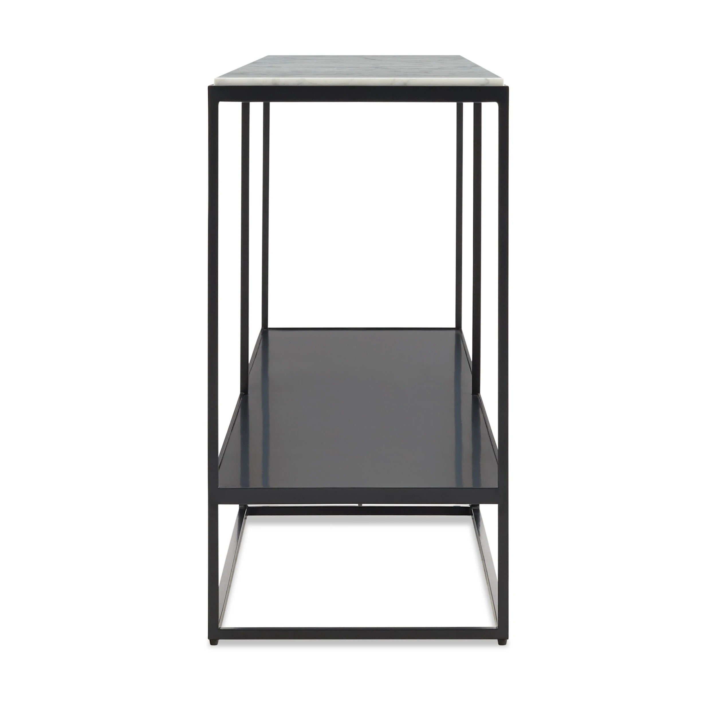 Construct Marble Top Console Table - Design Distillery